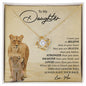 To My Daughter | You Are Braver Than You Believe - Love Knot Necklace